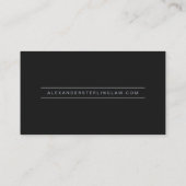 Moderne schwarze Silber-QR-Code-Luxus-Professional Visitenkarte (Rückseite)