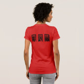 Moderne schwarze Silhouette Unity Design T-Shirt (Schwarz voll)