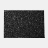 Moderne schwarze Steinart - Raum Fußmatte (Vorderseite)