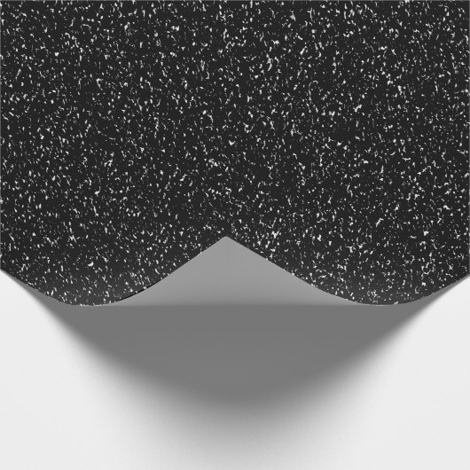 Moderne schwarze Steinart - Raum Geschenkpapier (Ecke)