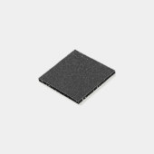 Moderne schwarze Steinart - Raum Post-it Klebezettel (angewinkelt)