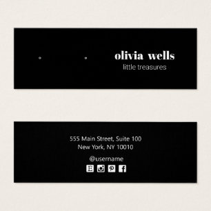 Moderne schwarze Stuhlvorratskarte