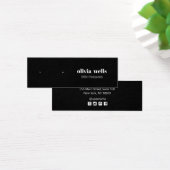 Moderne schwarze Stuhlvorratskarte (Schreibtisch)