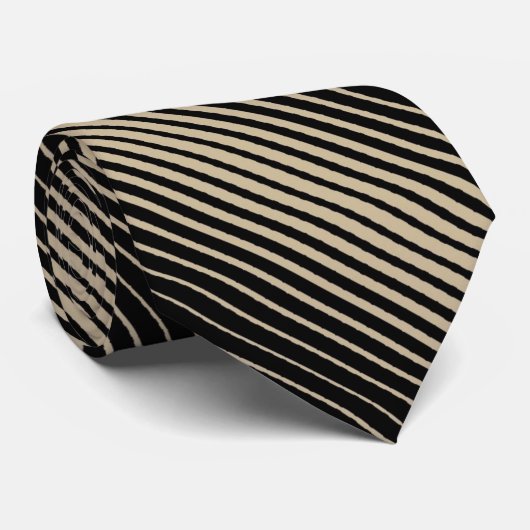 Moderne schwarze TAN Krawatte Repräsentanten (Gerollt)