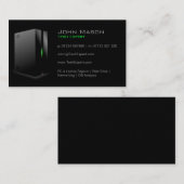 Moderne Schwarze Technologie - Visitenkarte (Vorne/Hinten)