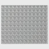 Moderne schwarze Tiger-Streifen-Muster Luxus Geschenkpapier (Flach)