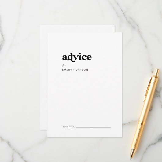 Moderne Schwarze Typografie-Hochzeit Hinweiskarte (Vorderseite/Rückseite Beispiel)