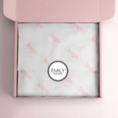 Moderne schwarze Typografie Runder Aufkleber