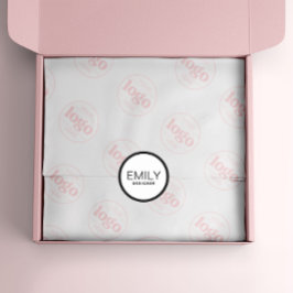 Moderne schwarze Typografie Runder Aufkleber