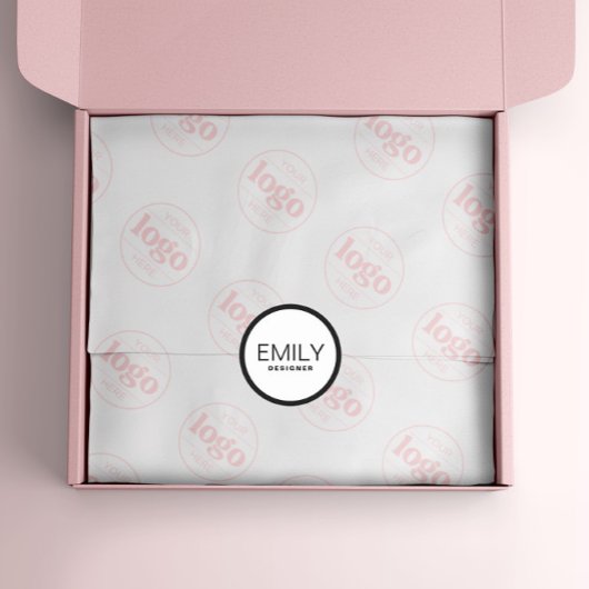 Moderne schwarze Typografie Runder Aufkleber