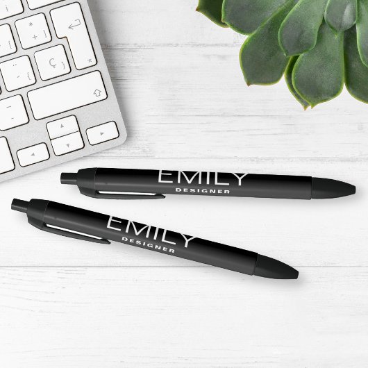 Moderne schwarze Typografie | Schwarz Kugelschreiber