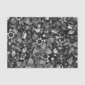 Moderne schwarze u. weiße gezeichnete seidenpapier (Vorderseite)