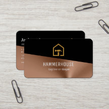 Moderne schwarze und bronzene Baukonstruktion