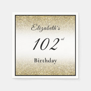 Moderne schwarze und goldene benutzerdefinierte 10 serviette