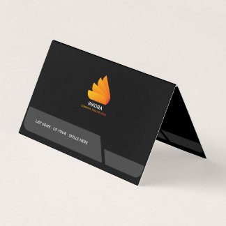 Moderne schwarze und goldene Visitenkarte mit QR-C Visitenkarten