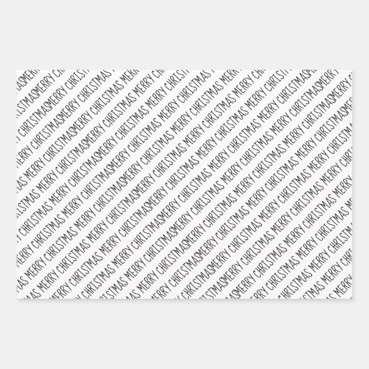 Moderne schwarze und goldene Weihnachtsbaume Geschenkpapier Set (Vorderseite)