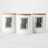 Moderne schwarze und graue Verpackungsmarken Gold  Lebensmitteletikett (Flaschen)