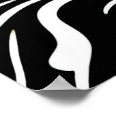 Moderne schwarze und weiße Frauen Poster (Ecke)