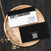 Moderne schwarze und weiße soziale Medien Visitenkarte