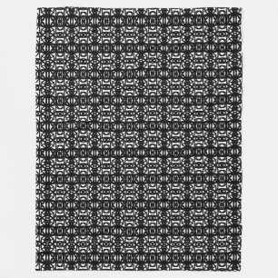 Moderne schwarze und weiße stilvolle Tao-Fleece-De Fleecedecke
