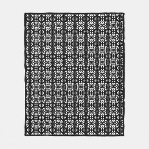 Moderne schwarze und weiße stilvolle Tao Fleecedecke