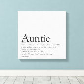 Moderne schwarze und weiße Tante - Definition Leinwanddruck (Insitu (Holzboden))