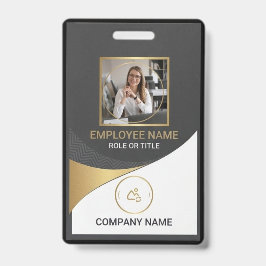 Moderne schwarze Unternehmensmitarbeiter-Foto-ID-K Ausweis