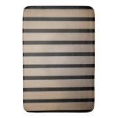 Moderne schwarze vertikale Streifen Bath Mat Badematte (Vorderseite Vertikal)