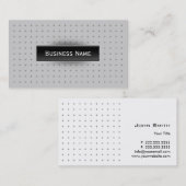 Moderne schwarze visitenkarte (Vorne/Hinten)