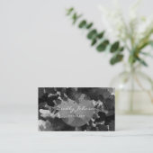 Moderne Schwarze Wasserfarbe Abstrakt Elegant Cool Visitenkarte (Stehend Vorderseite)