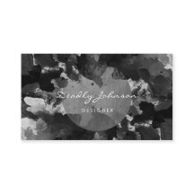 Moderne Schwarze Wasserfarbe Abstrakt Elegant Cool