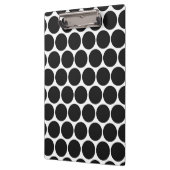 MODERNE SCHWARZE, WEISSE POLKA-PUNKTE KLEMMBRETT (Links)