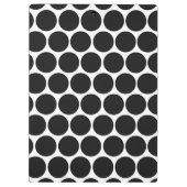 MODERNE SCHWARZE, WEISSE POLKA-PUNKTE KLEMMBRETT (Rückseite)