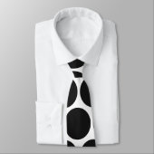 MODERNE SCHWARZE, WEISSE TUPFEN KRAWATTE (Gebunden)