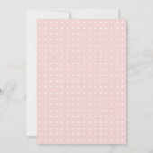 Moderne schwarze, weiße Typografie Rosa Hochzeit Einladung (Rückseite)