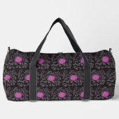 Moderne schwarze weiße und rosa Disco-Zebra Duffle Bag (Vorderseite)
