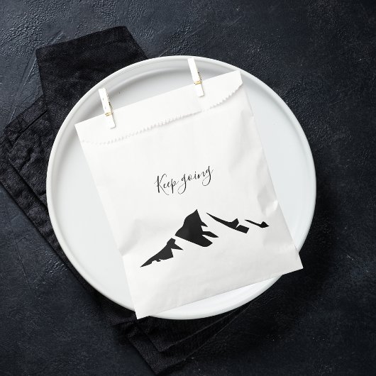 Moderne Schwarze Weiter Machen Einfach Geschenktütchen
