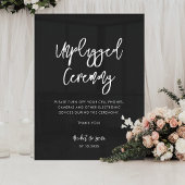 Moderne, schwarze Zeremonie Acrylschild