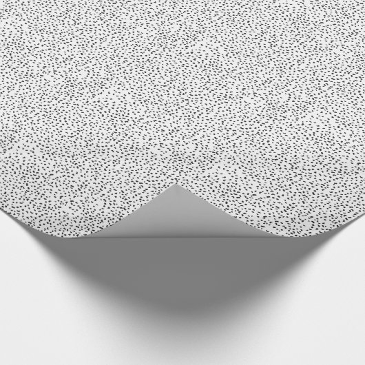 Moderne Schwarzweiss-Dalmatiner-Stellen Geschenkpapier (Ecke)