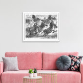 Moderne Schwarzweiß-Fotografie Kunst Zebra Leinwanddruck (Insitu (Wohnzimmer))