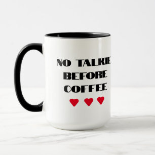 moderne, schwarzweiß-lustige Zitattypografie Tasse