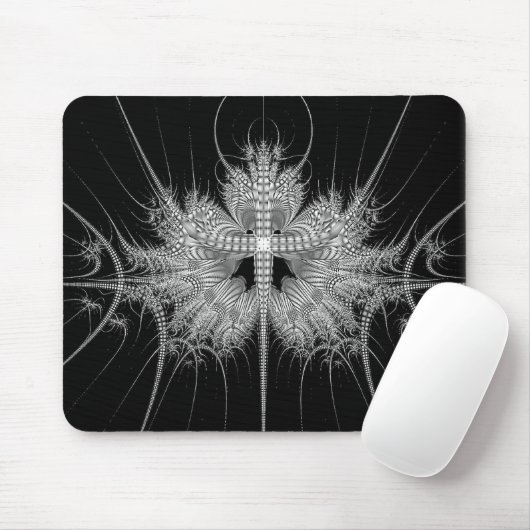 Moderne Schwarzweiss-Mausunterlage Mousepad (Mit Mouse)
