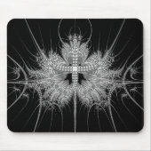 Moderne Schwarzweiss-Mausunterlage Mousepad (Vorne)