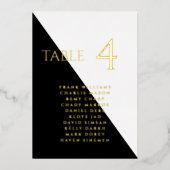 Moderne Schwarzweiß-Real-Foil-Tafel Folieneinladung (Vorderseite)