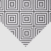 Moderne Schwarzweiss-Streifen-Stammes- Muster Seidenpapier (Ausschnitt)