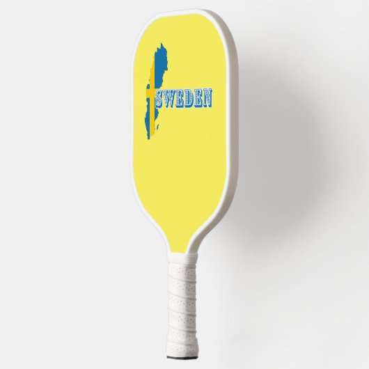 Moderne schwedische Art Letter Map Flag Souvenir Pickleball Schläger (Links)