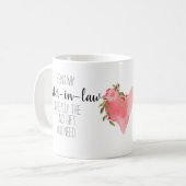 Moderne Schwester des Gesetzes "Nur Geschenk"-Bant Kaffeetasse (Vorderseite Links)