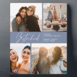 Moderne Schwesternfotografie Collage Smoky Blau Fotoplatte<br><div class="desc">Genießen Sie ein besonderes Foto,  um Ihrer Schwestern oder Freunden zu helfen. Mit einer typischen Schrift mit einem Herz auf der Oberseite und etwas Text,  den Sie anpassen können. Wenn Sie etwas ändern möchten,  Schriftart Größe,  Farbe usw.,  klicken Sie auf Anpassen weiter,  um das Design-Panel zu erreichen.</div>