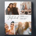 Moderne Schwesternfotografie Schwarz/Weiß Fotoplatte<br><div class="desc">Genießen Sie ein besonderes Foto,  um Ihrer Schwestern oder Freunden zu helfen. Mit einer typischen Schrift mit einem Herz auf der Oberseite und etwas Text,  den Sie anpassen können. Wenn Sie etwas ändern möchten,  Schriftart Größe,  Farbe usw.,  klicken Sie auf Anpassen weiter,  um das Design-Panel zu erreichen.</div>