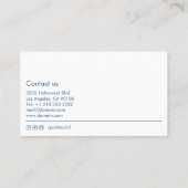 Moderne Schwimmbad-Dienstleistungen Visitenkarte (Rückseite)